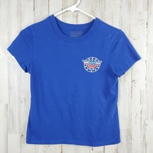 Wonder Woman Short Sleeve T-Shirt Blue Size Small